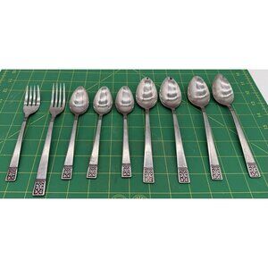 Vintage Royalton Stainless Flatware Japan 9 Pieces